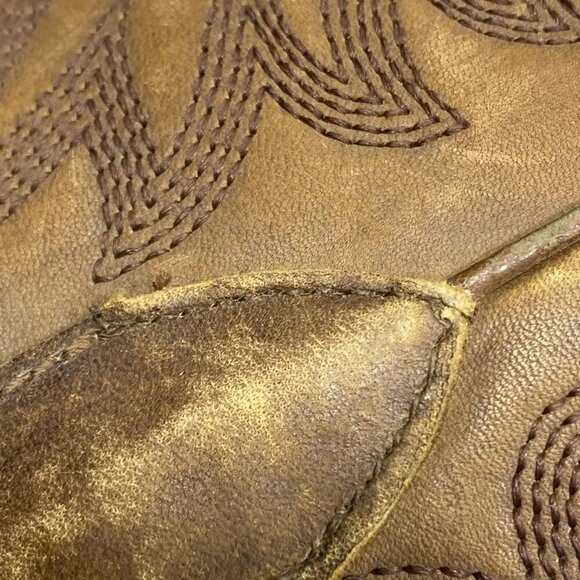 NEW ARIAT Womens Chandler Cowboy Boots Size 7.5C Ankle X-Toe  Mid Heel Brown - Picture 6 of 14